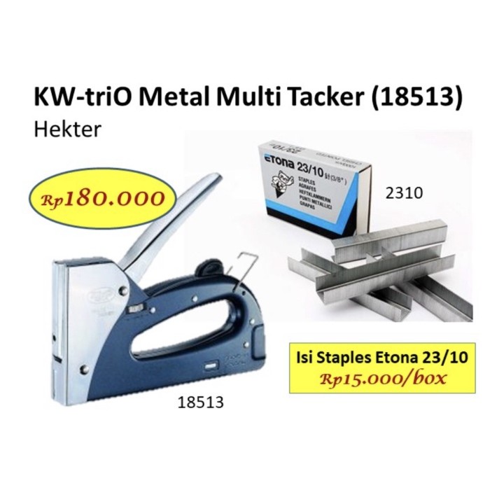 

KW TRIO Metal Multi Tracker hekter besar Tembakan staples