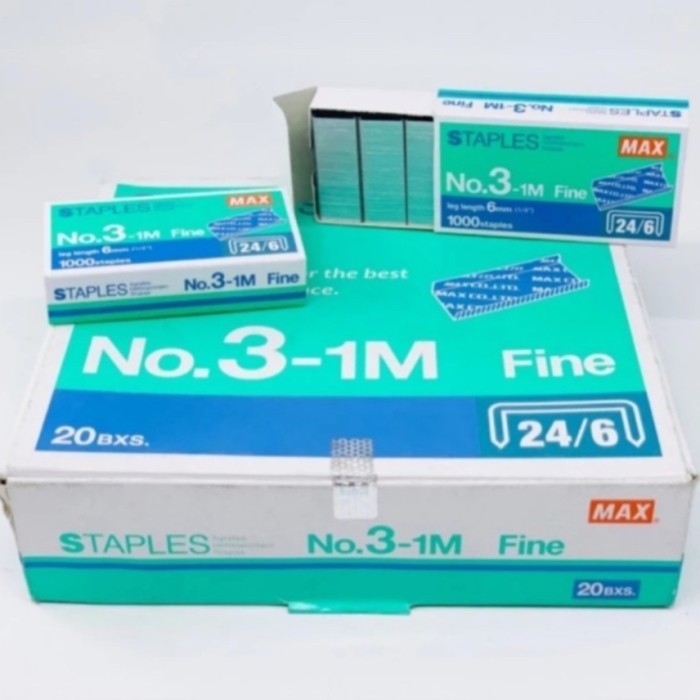 

Isi Staples Max No. 3-1M Original - 1 pack isi 20 box