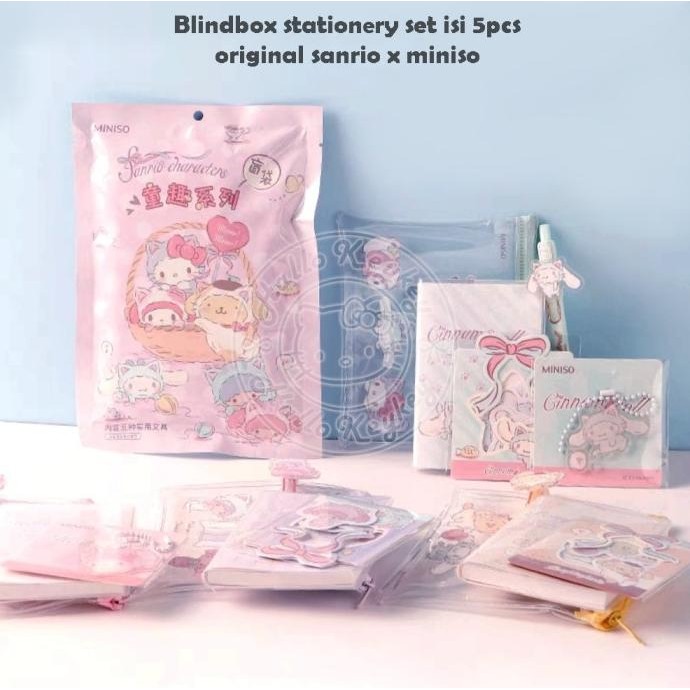 

TERBARU - blind box stationery isi 5pcs original sanrio