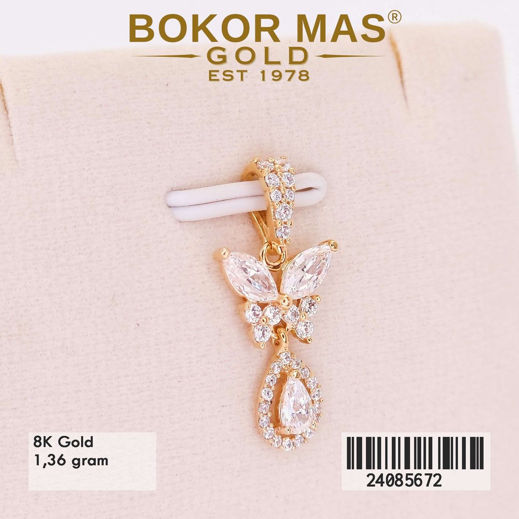 BokorMAs Gold Liontin Kupu Emas Asli Kadar 8k 24085672