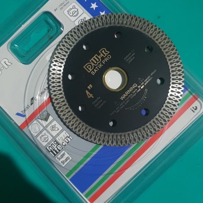 Diamond Wheel DW-R Hitam 4" Premium Turbo Best For Marmer/Granite/Tile