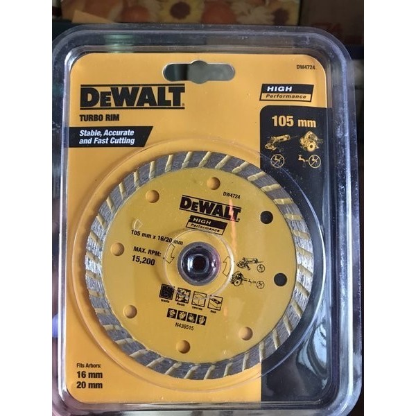 MATA GERINDA 4" DEWALT DW4724 POTONG KERAMIK GRANIT DW 4724 105mm