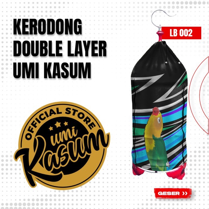 Kerodong Lovebird Double Layer Umi Kasum Krodong Kapsul LB 002