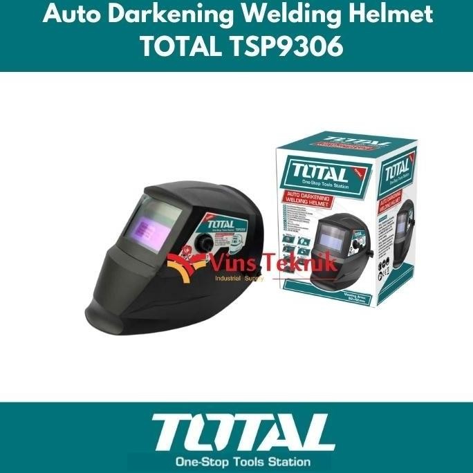 helm kedok las otomatis auto darkening welding helmet total tsp9306 berkualitas