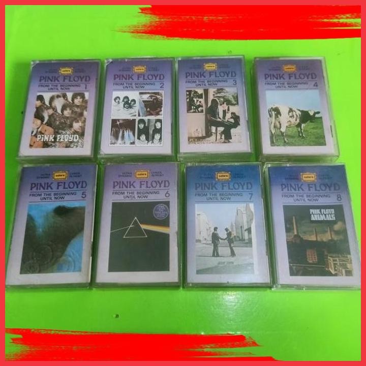 (LEGE) KASET PINK FLOYD FROM BEGINNING UNTIL NOW 1 SAMPAI 8 DIJUAL PAKET