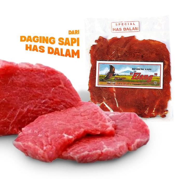 

DENDENG SAPI SPESIAL HAS DALAM CAP ELANG ASLI 250 gr [PROMO]