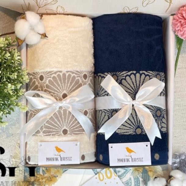 ton [promo] hampers mewah 2 handuk morning whistel by terry palmer| hampers anniversary |  hampers n