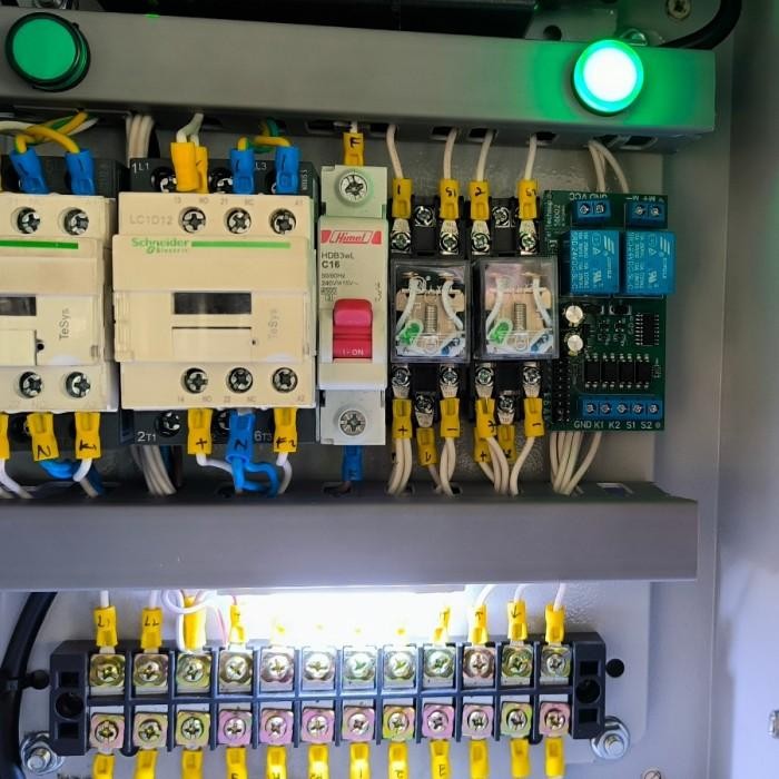 Ekslusif Panel Lift 2 Lantai + Safety Emergency + Led + Kontaktor