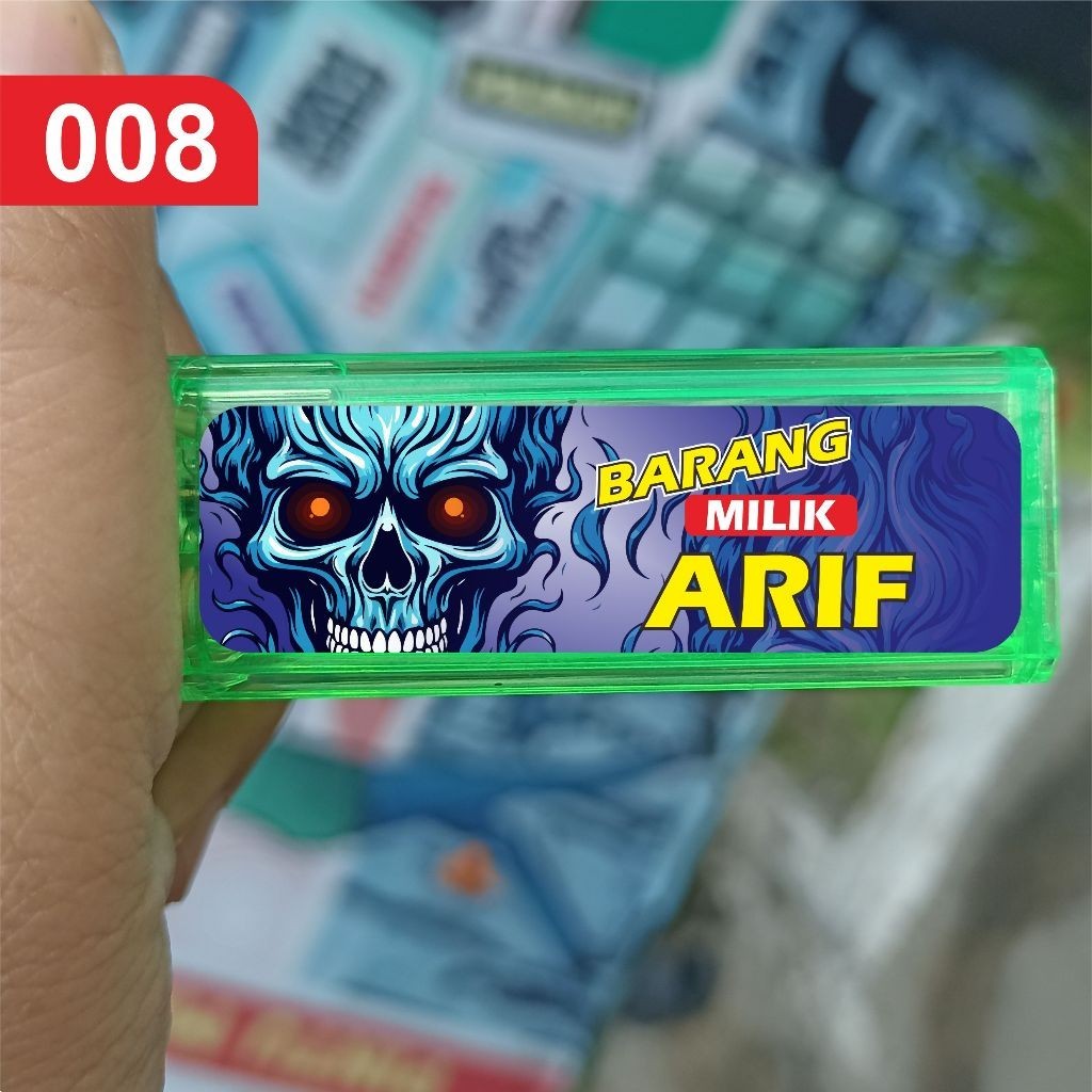 

*Fullbody* Stiker Untuk Korek Nama Ed 1 Garskin Case/Stiker Premium Custom COD