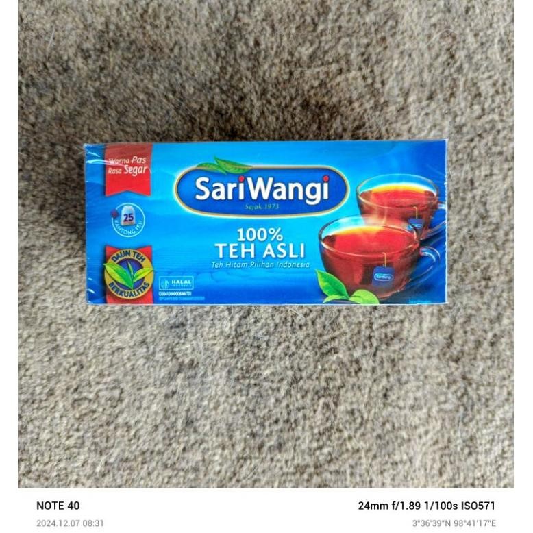 

SARIWANGI ~ 100% teh asli 25 kantong (INDONESIA)