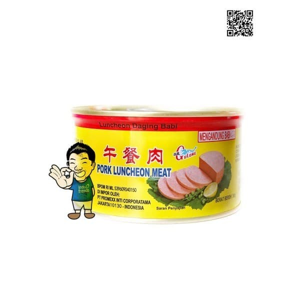 

Ina - Gulong Pork Luncheon Meat Canned- Ma Ling Daging Babi Kaleng 360G