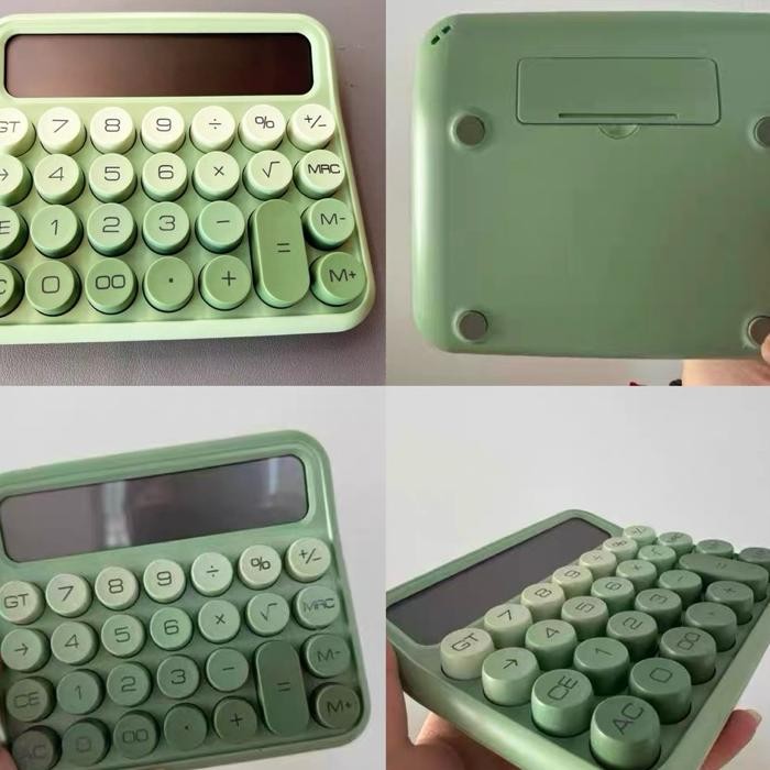 

Colorful Mechanical Calculator Retro Kalkulator Timbul Imut Warna Gradiasi