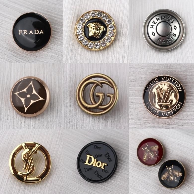 Kancing Vintage Langka Unik Brand Designer | Kancing Jahit Baju Mewah | Istana Kancing