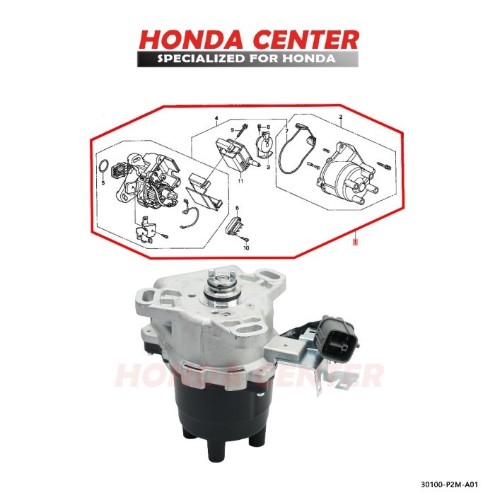 Delko delco distributor pengapian civic ferio 1996 1997 1998 1999 2000