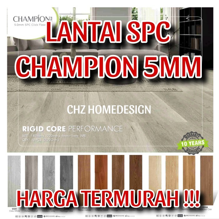 lantai spc champion 5mm lantai kayu spc champion 5mm