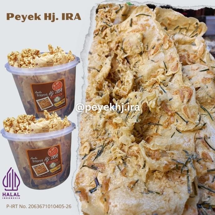 

Peyek / Rempeyek Hj. IRA - udang rebon - toples 5 liter