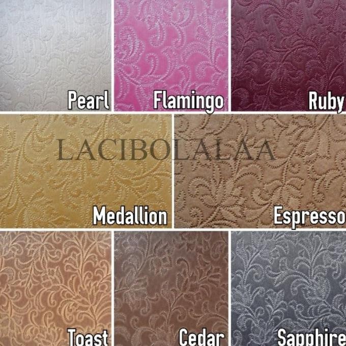 TERSEDIA BAHAN KAIN OSKAR KULIT SINTETIS SOFA / JOK / KURSI MOTIF BUNGA - LINEN