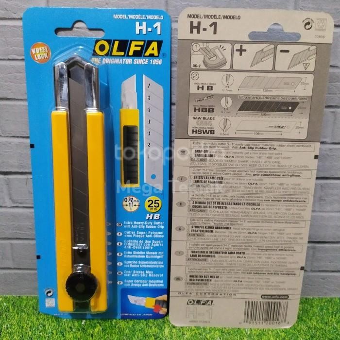 

Pisau Cutter 25 Mm H-1 Olfa Extra Heavy Duty Cutter