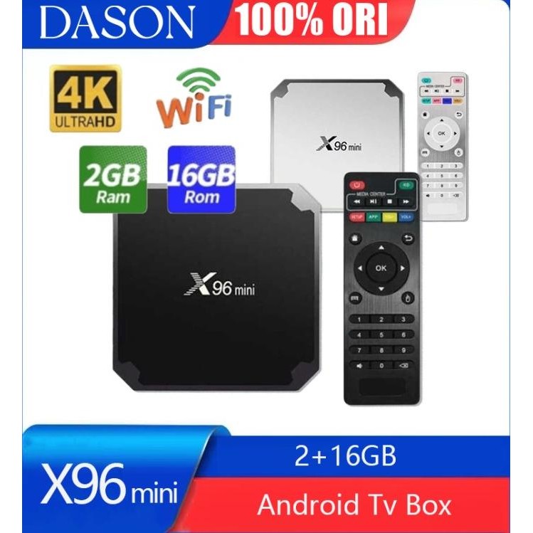 HD Jaringan Set-top box X96 mini 4K Smart TV BOX Android 7.1.2 - COD