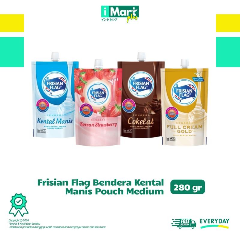 

Frisian Flag Bendera Susu Kental Manis SKM 280g - Kantong Isi Ulang/Pouch - Kentang, Etawa Minuman Baking