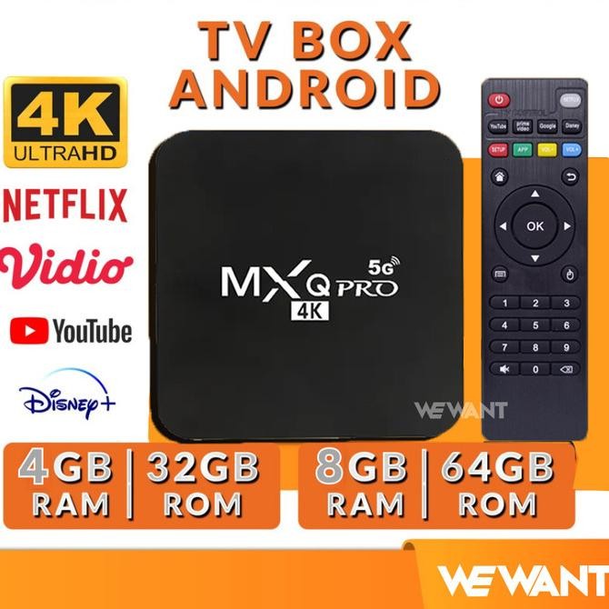 Android TV Box Digital 4k Receiver Wifi Bluetooth 5G 16GB/ 256Gb Murah