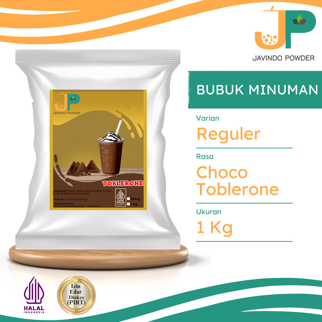 

JAVINDO Bubuk Minuman Reguler Rasa Choco Toblerone / Cokelat Toblerone 1 Kg Javindo Powder