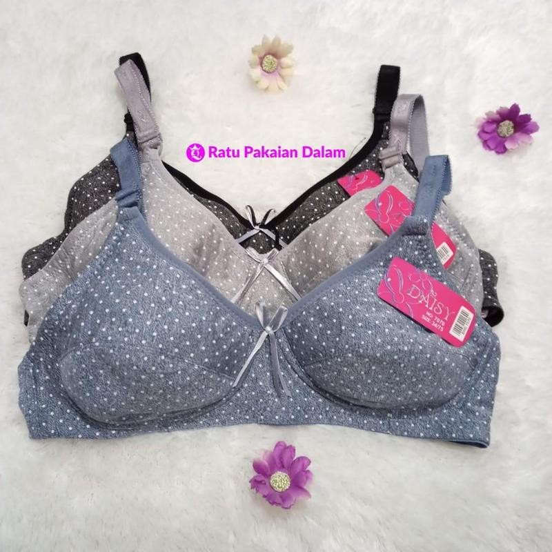 [HEMAT BELI 3] BH Daisy 7070 Busa Tipis Sport Bra Wanita Dewasa Tanpa Kawat - BISA COD