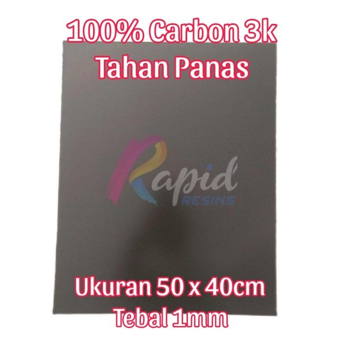 Pelat Serat Karbon Lembaran Carbon Fiber Sheet 1mm Plat