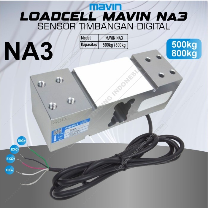 Load Cell Loadcell Mavin Na3 500Kg 800Kg Sensor Timbangan Digital