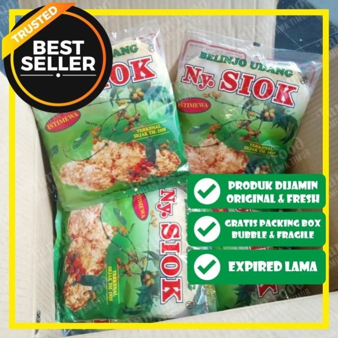 

Ny. Siok - Krupuk Kerupuk Belinjo Udang / Emping Udang 200gr