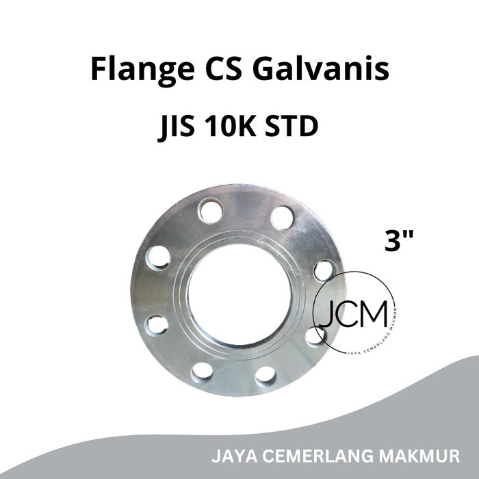 Flange Carbon Steel Galvanis JIS 10K STD 3"Inch / Flange Besi Galvanis