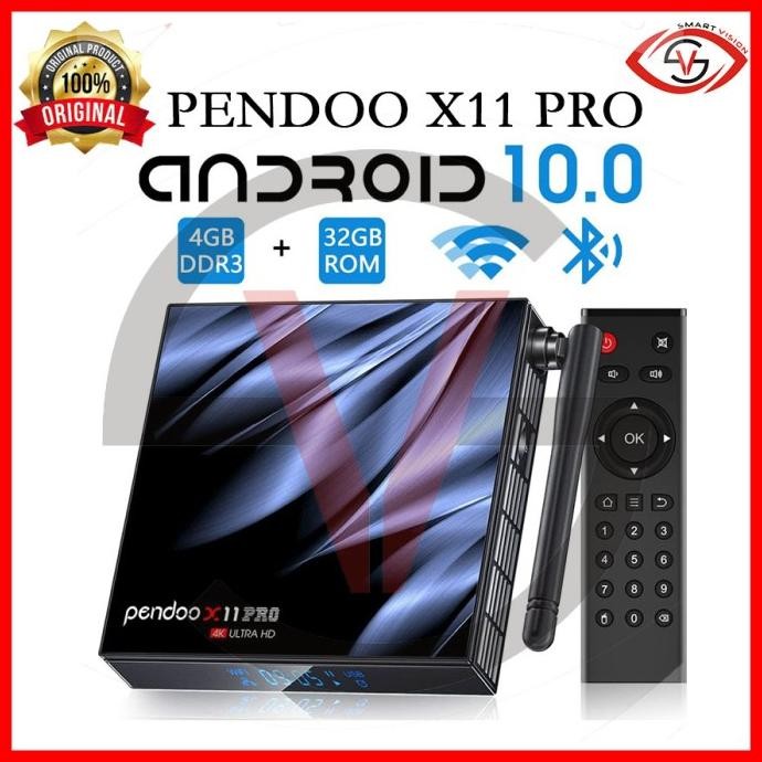 ANDROID TV BOX PENDOO X11 PRO RAM 4G ROM 32G ANDROID 10 ALLWINER H616