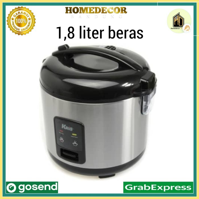 Kris Deluxe Rice Cooker - Penanak Nasi Stainless Steel 5 Liter