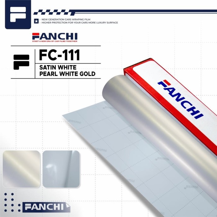 

ROLL Sticker FANCHI FC111 Matte Pearl Gold Satin Doff 50cm x 9m ROLL