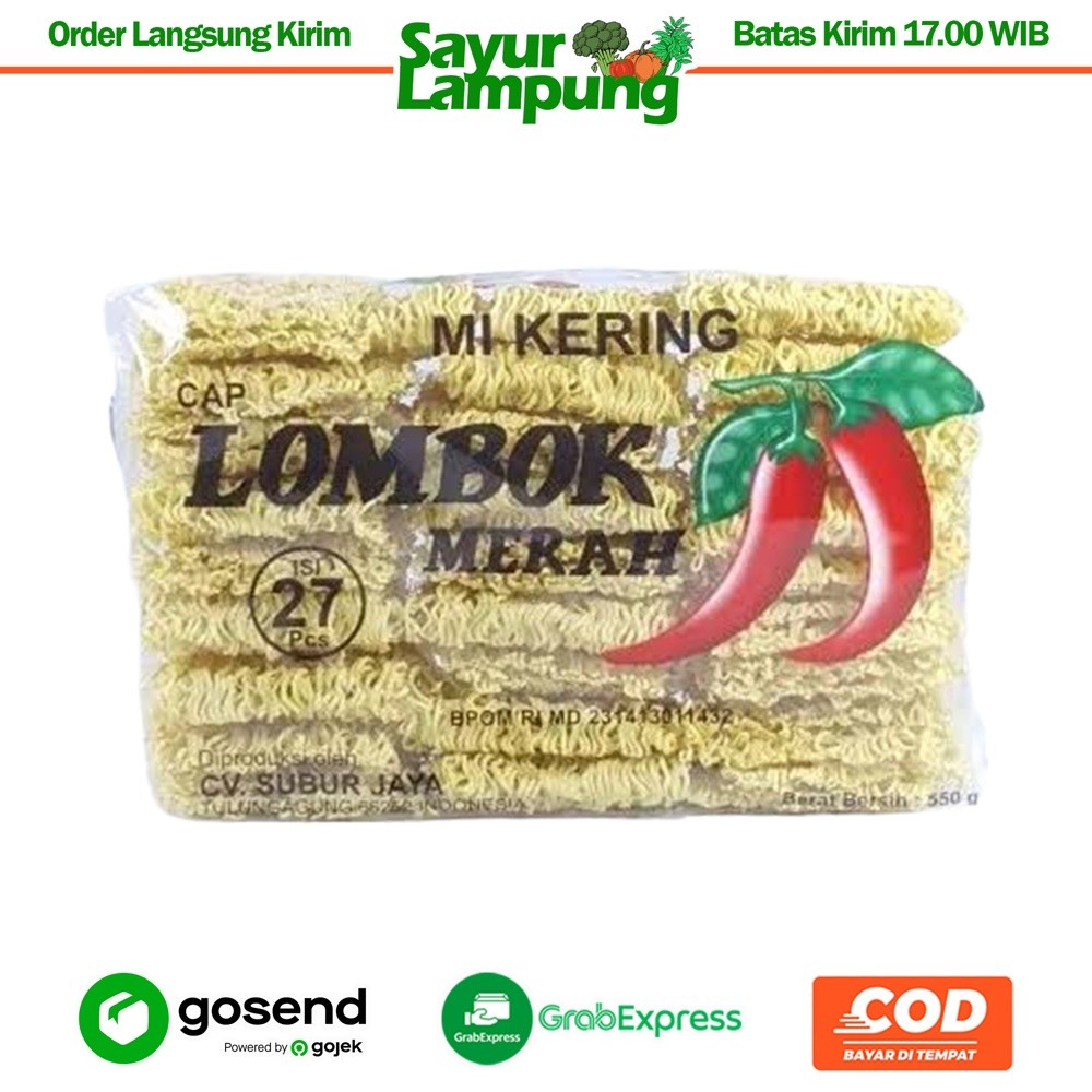 

Mi Kering Cap Lombok 27 Keping - Sayur Lampung