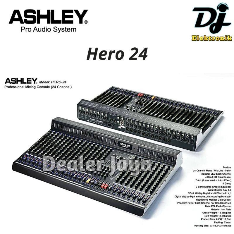 Mixer Analog Ashley Hero 24 / Hero24 - 24 Channel