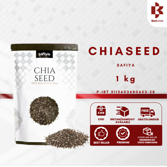 

Chia Seed Origanik Mexico 1 Kg Biji Chiajoy Premium