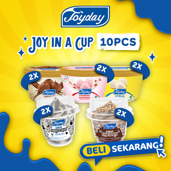 

Joyday Ice Cream Package Joy In A Cup - 10pcs Es Krim Cup