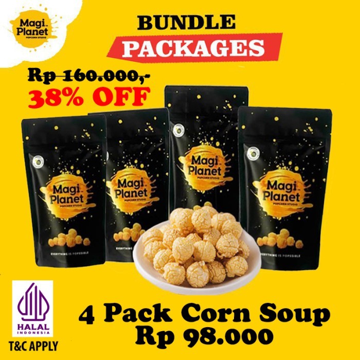 

4 Pack Classic Bundle - Magi Planet Popcorn