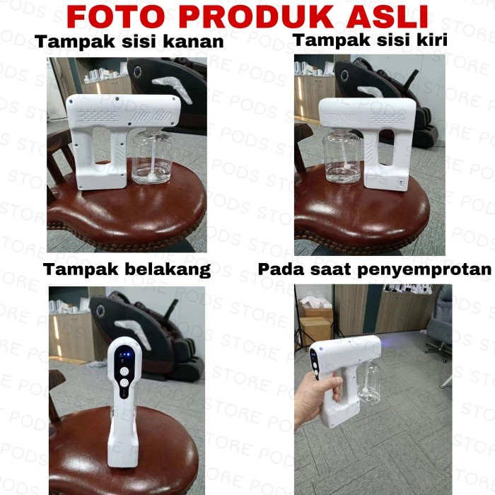 Disinfektan Spray Gun Wireless/ Spray Steril Uv Wireless Gun