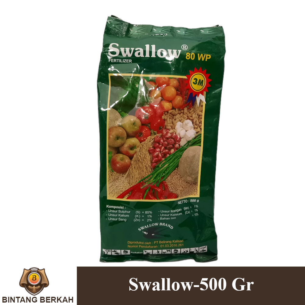 Swallow 500 Gram Fungisida Sulfur Belerang Pertanian