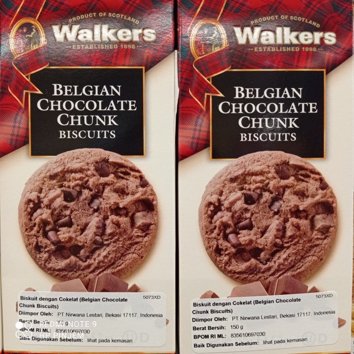 

Walkers Belgian chocolate crunk 150gr