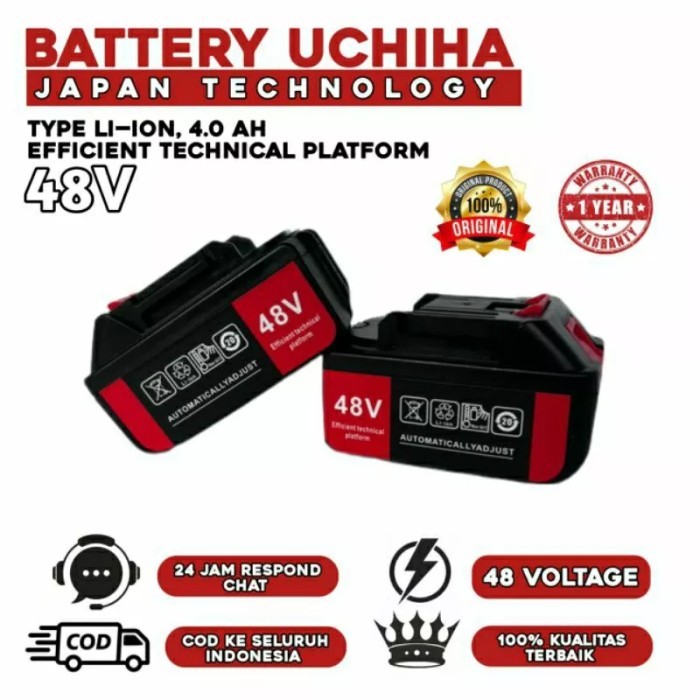 Baterai Bor Cordless Potong Rumput Dll Uchiha Hyuga 42V 36V 15V 13V 12