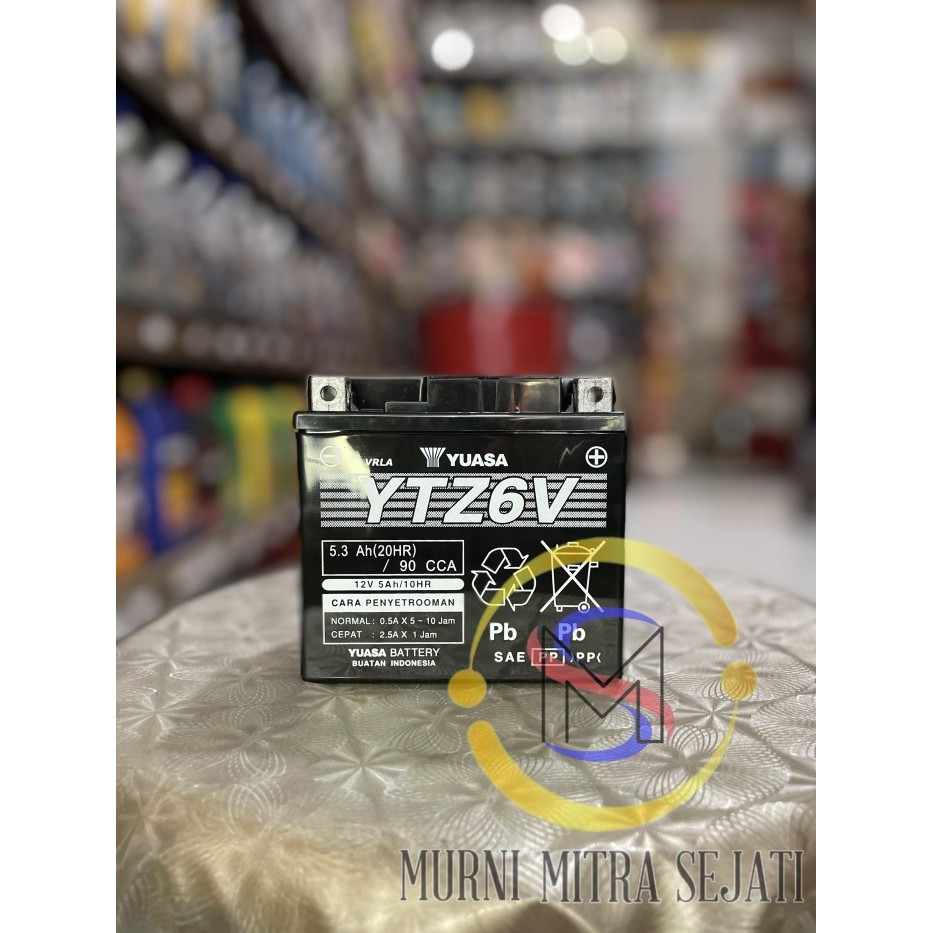 Yuasa Aki Motor YTZ6V YTZ6-V YTZ-6V Kering MF Vario 125 150 PCX CB CBR