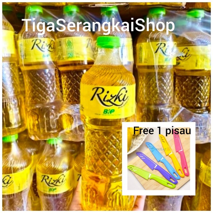 

minyak rizki BKP 900 ml krat isi 12 botol + free 1 pisau