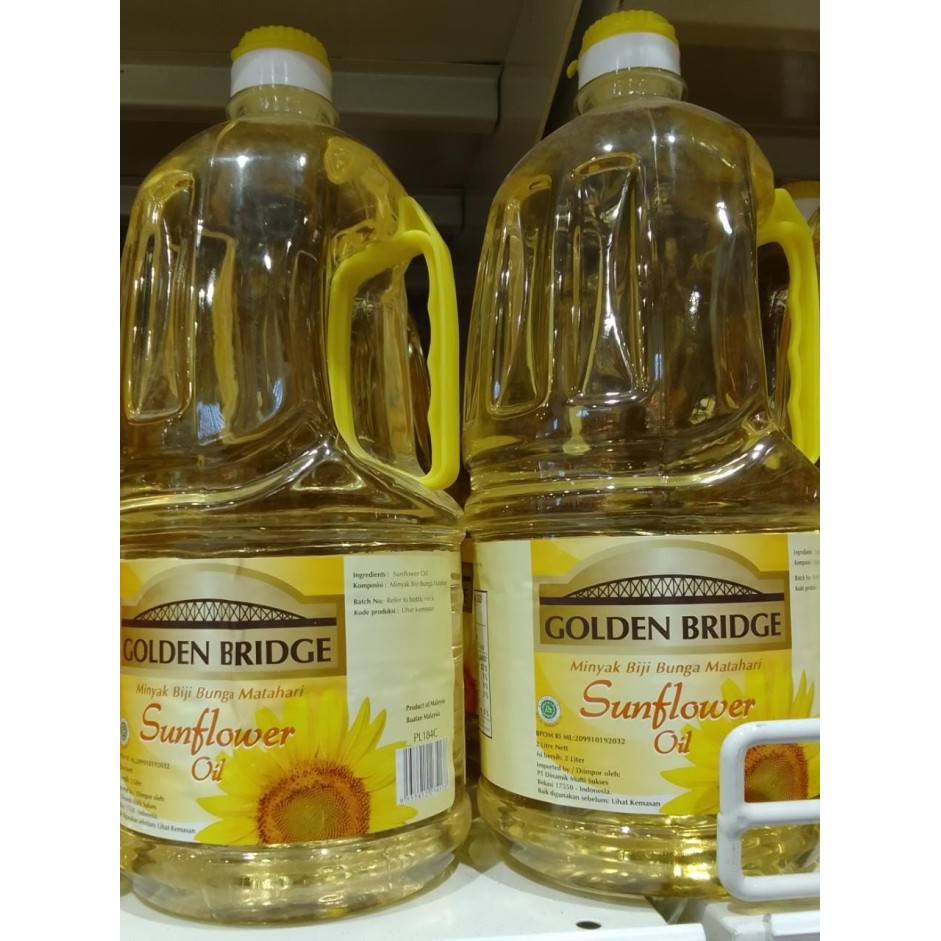 

Golden Bridge SunFlower Oil Minyak Biji Bunga Matahari 2 Liter