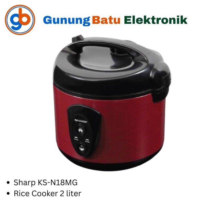 Rice Cooker Sharp Ks-N18Mg Original Magic Com Ksn 18Mg Mejikom Murah