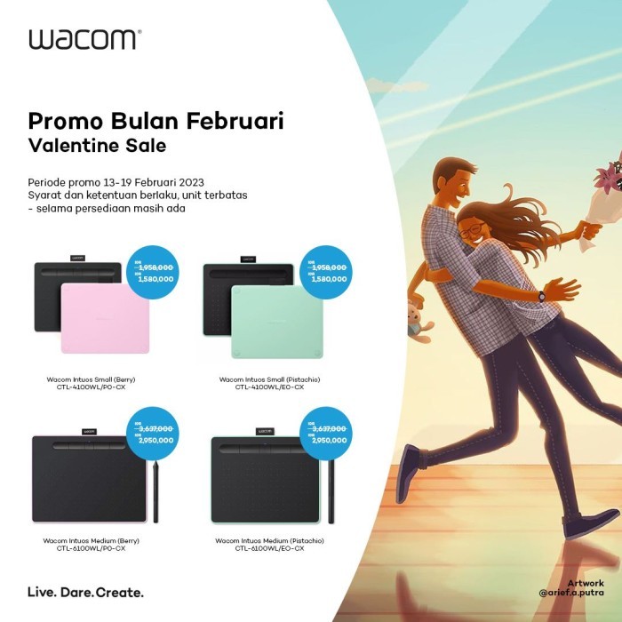 Wacom Intuos S CTL-4100WL Bluetooth Pen Tablet CTL-4100 Small