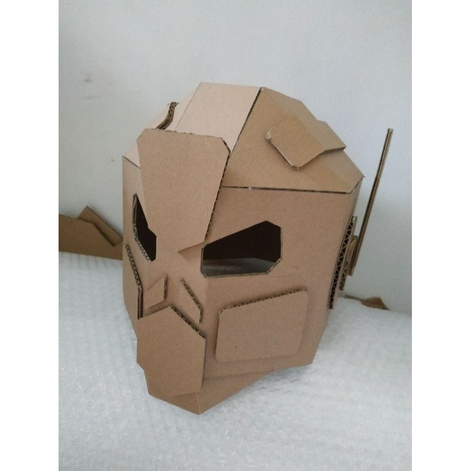 Topeng robot full face/ prakarya sekolah / mainan kardus