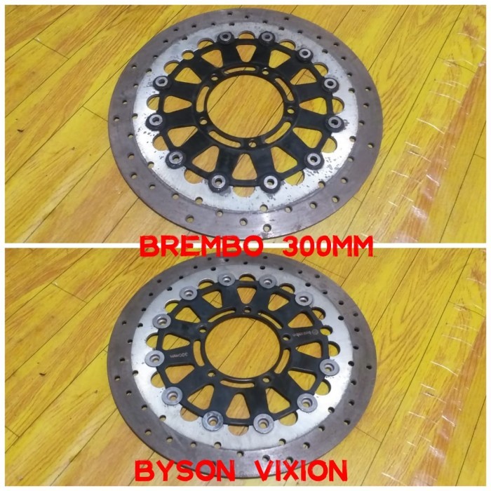 Disk Brake Cakram Piringan Depan Brembo Floating Uk 300Mm Vixion Byson Restock